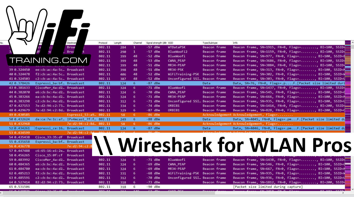 Wireshark Lessons for WLAN Pros WiFi Training